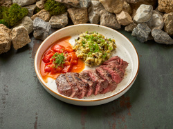 кострец с мятым картофелем